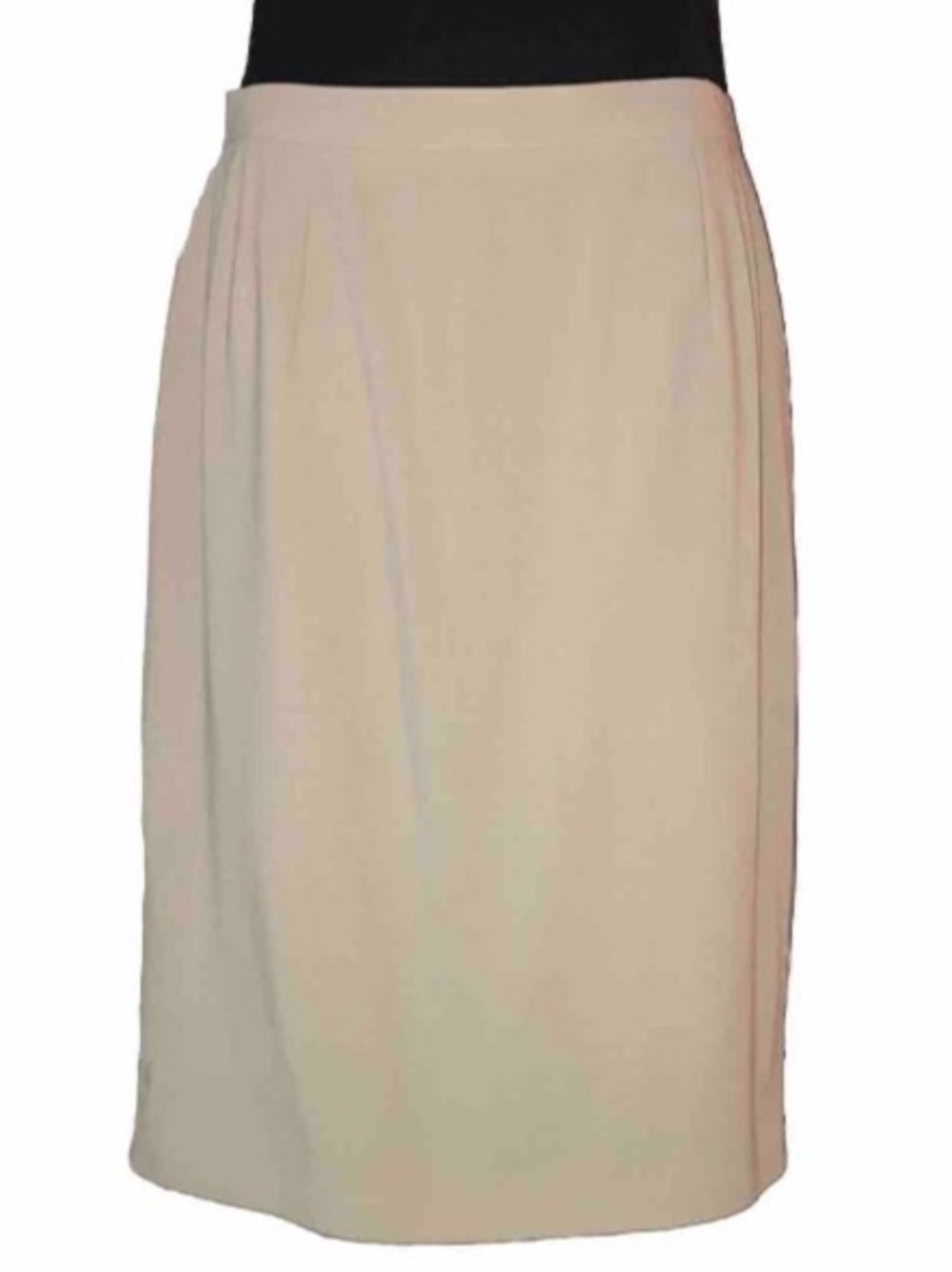 Women's Joseph Abboud Beige Tan Nude Wool Pencil Skirt Made in Italy Size 8